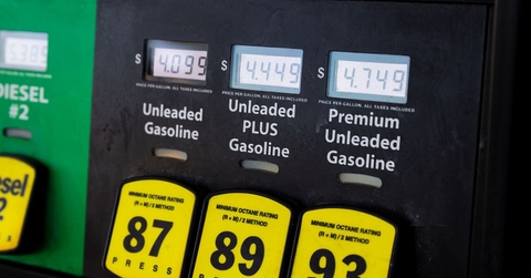 High gas prices at pump