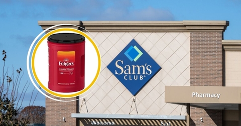 Original Sam's Club Template 3 with Folgers Classic Medium Roast Ground Coffee